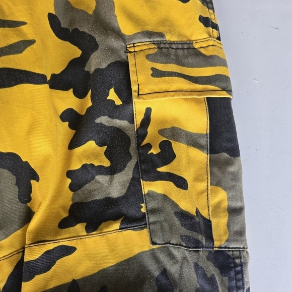 Rothco Cargo Camouflag Pants Men Regular Yellow Stinger Surplus Drawstring 27x30 - Picture 6 of 13